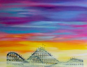 acrylic painting of the giant dipper