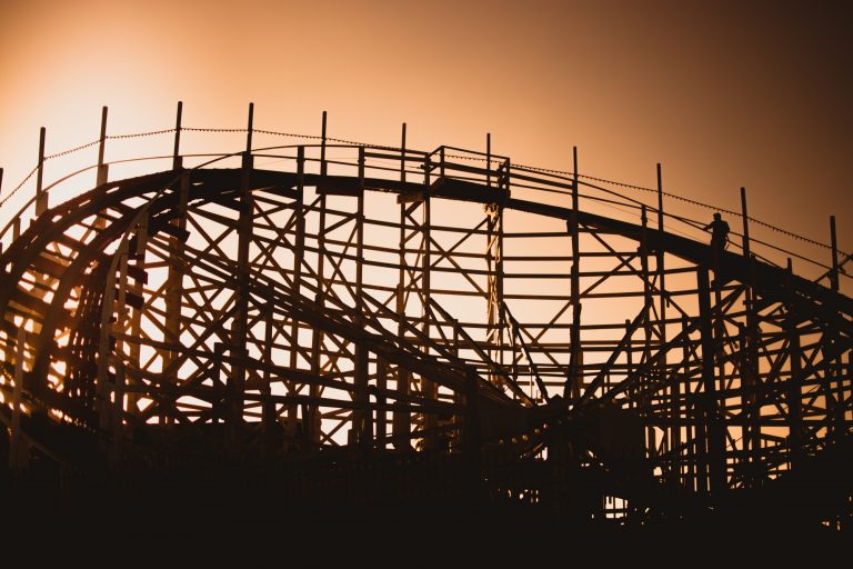 sunrise behind the giant dipper