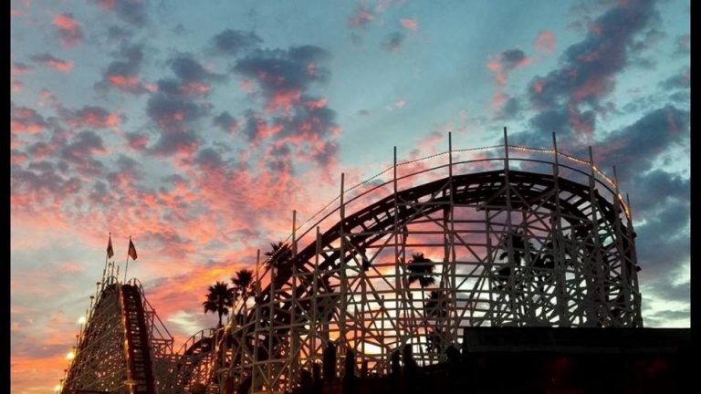 sunset and the giant dipper