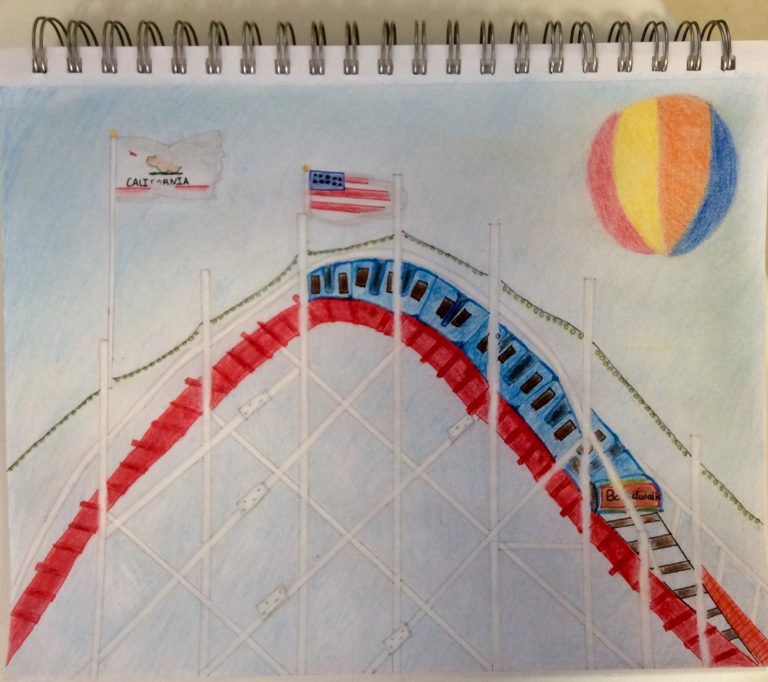 drawing of the giant dipper and beach ball