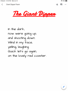 giant dipper poem