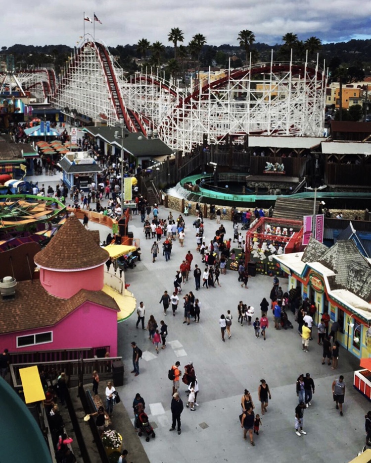 overhead view of the boardwalk