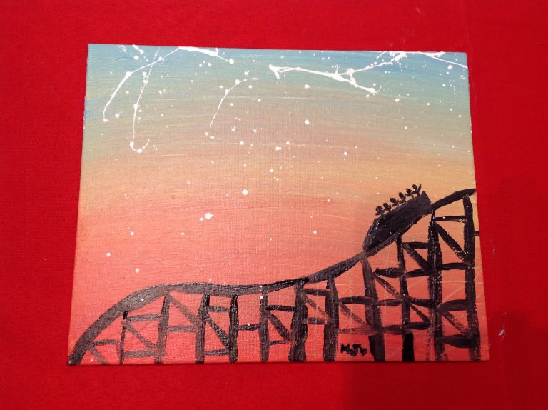 drawing of the giant dipper at night