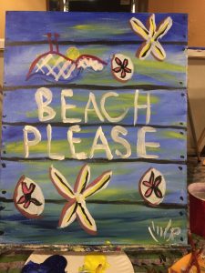 beach please painting